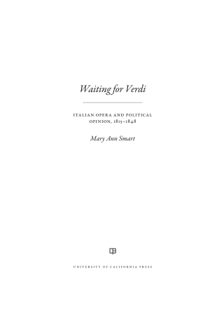 表紙画像: Waiting for Verdi 1st edition 9780520276253
