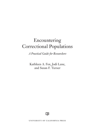 表紙画像: Encountering Correctional Populations 1st edition 9780520293564
