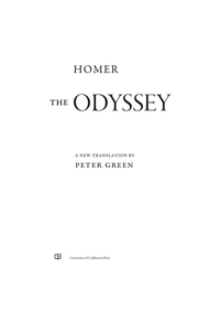 Cover image: The Odyssey 1st edition 9780520303362