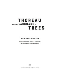 表紙画像: Thoreau and the Language of Trees 1st edition 9780520294042