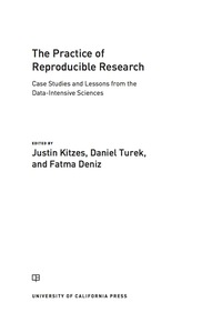 Cover image: The Practice of Reproducible Research 1st edition 9780520294745