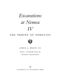 صورة الغلاف: Excavations at Nemea IV 1st edition 9780520294929