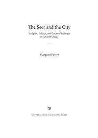 Imagen de portada: The Seer and the City 1st edition 9780520401426