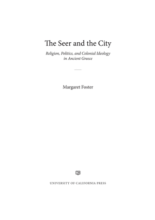 Cover image: The Seer and the City 1st edition 9780520401426