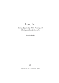 Cover image: Love, Inc. 1st edition 9780520295018