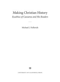 صورة الغلاف: Making Christian History 1st edition 9780520295360
