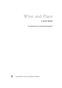 Cover image: Wine and Place 1st edition 9780520277007