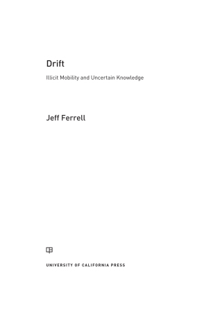 Imagen de portada: Drift 1st edition 9780520295551