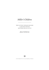 Cover image: Miller's Children 1st edition 9780520295681