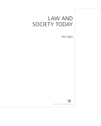 Titelbild: Law and Society Today 1st edition 9780520295742