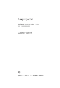 Cover image: Unprepared 1st edition 9780520295766