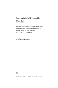 Cover image: Industrial-Strength Denial 1st edition 9780520296282