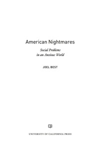 Cover image: American Nightmares 1st edition 9780520296350