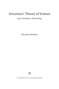 صورة الغلاف: Avicenna's Theory of Science 1st edition 9780520297470