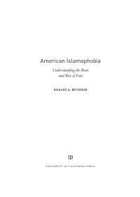 Cover image: American Islamophobia 1st edition 9780520305533