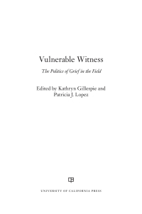 صورة الغلاف: Vulnerable Witness 1st edition 9780520297845