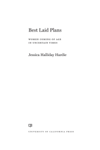 Imagen de portada: Best Laid Plans 1st edition 9780520297883