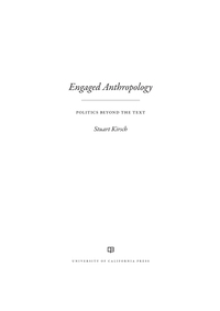 Imagen de portada: Engaged Anthropology 1st edition 9780520297944