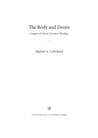 Imagen de portada: The Body and Desire 1st edition 9780520297968