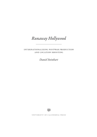Cover image: Runaway Hollywood 1st edition 9780520298637