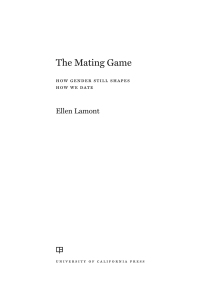 Imagen de portada: The Mating Game 1st edition 9780520298682