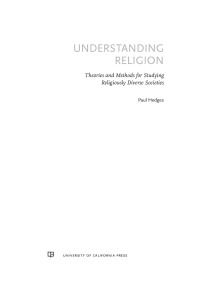 Imagen de portada: Understanding Religion 1st edition 9780520298897