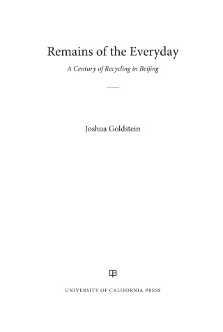 Imagen de portada: Remains of the Everyday 1st edition 9780520299818