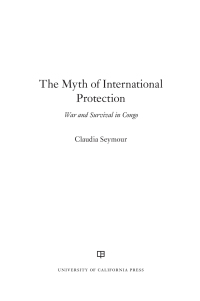 Cover image: The Myth of International Protection 1st edition 9780520299849