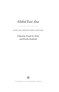 Cover image: Global East Asia 1st edition 9780520299870