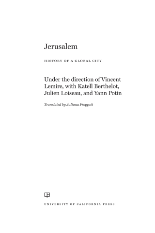 Cover image: Jerusalem 1st edition 9780520299900