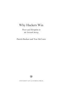 Imagen de portada: Why Hackers Win 1st edition 9780520300132