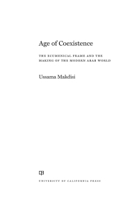 Omslagafbeelding: Age of Coexistence 1st edition 9780520385764