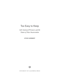 Cover image: Too Easy to Keep 1st edition 9780520300507