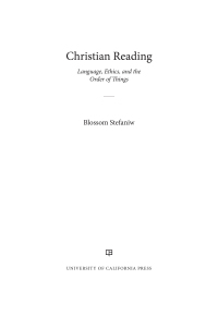Imagen de portada: Christian Reading 1st edition 9780520300613