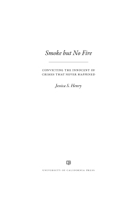 Cover image: Smoke but No Fire 1st edition 9780520385801