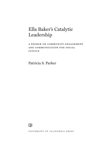 صورة الغلاف: Ella Baker's Catalytic Leadership 1st edition 9780520300903