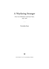 Cover image: A Wayfaring Stranger 1st edition 9780520301832