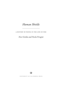 Cover image: Human Shields 1st edition 9780520301849
