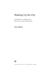 Cover image: Shaking Up the City 1st edition 9780520386228