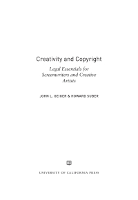 Cover image: Creativity and Copyright 1st edition 9780520303522