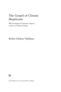 Imagen de portada: The Gospel of Climate Skepticism 1st edition 9780520303676