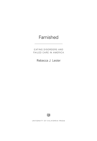 Cover image: Famished 1st edition 9780520303935
