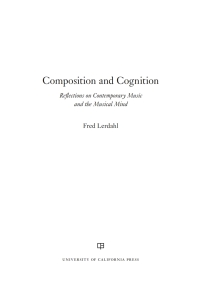 Imagen de portada: Composition and Cognition 1st edition 9780520305090