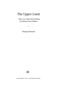 Titelbild: The Upper Limit 1st edition 9780520305212