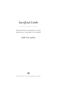 صورة الغلاف: Sacrificial Limbs 1st edition 9780520305304
