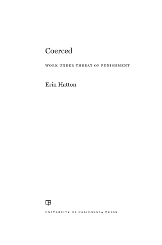 Cover image: Coerced 1st edition 9780520305410