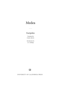 صورة الغلاف: Medea 1st edition 9780520307391