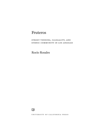 Imagen de portada: Fruteros 1st edition 9780520319844