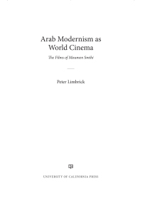 Cover image: Arab Modernism as World Cinema 1st edition 9780520330566