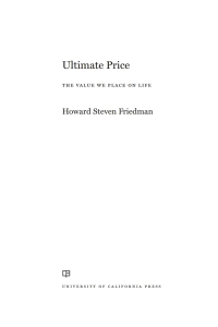 Cover image: Ultimate Price 1st edition 9780520383128